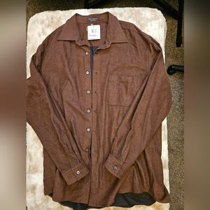 Tasso Elba Italian Moleskin Longsleeve made in italy XL